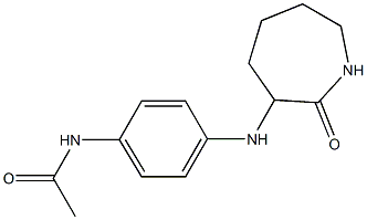 N-{4-[(2-oxoazepan-3-yl)amino]phenyl}acetamide Struktur