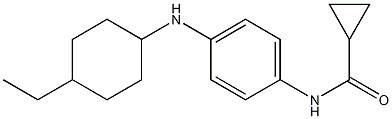 N-{4-[(4-ethylcyclohexyl)amino]phenyl}cyclopropanecarboxamide Struktur