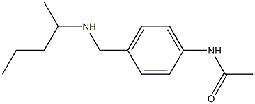 N-{4-[(pentan-2-ylamino)methyl]phenyl}acetamide Struktur