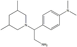 N-{4-[2-amino-1-(3,5-dimethylpiperidin-1-yl)ethyl]phenyl}-N,N-dimethylamine Struktur