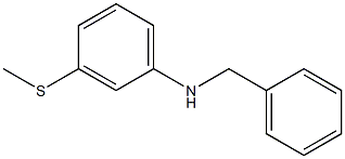 N-benzyl-3-(methylsulfanyl)aniline Struktur