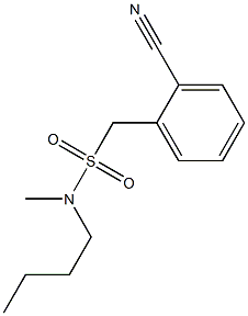 N-butyl(2-cyanophenyl)-N-methylmethanesulfonamide Struktur