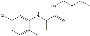 N-butyl-2-[(5-chloro-2-methylphenyl)amino]propanamide Struktur