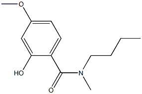 N-butyl-2-hydroxy-4-methoxy-N-methylbenzamide Struktur