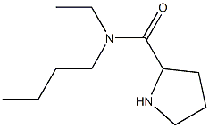 N-butyl-N-ethylpyrrolidine-2-carboxamide Struktur