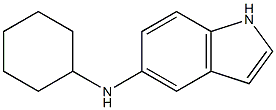 N-cyclohexyl-1H-indol-5-amine Struktur