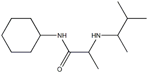 N-cyclohexyl-2-[(3-methylbutan-2-yl)amino]propanamide Struktur