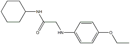 N-cyclohexyl-2-[(4-ethoxyphenyl)amino]acetamide Struktur