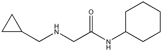 N-cyclohexyl-2-[(cyclopropylmethyl)amino]acetamide Struktur