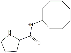 N-cyclooctylpyrrolidine-2-carboxamide Struktur