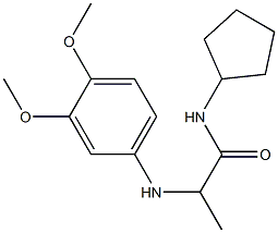 N-cyclopentyl-2-[(3,4-dimethoxyphenyl)amino]propanamide Struktur