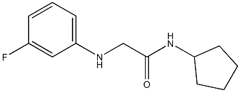 N-cyclopentyl-2-[(3-fluorophenyl)amino]acetamide Struktur