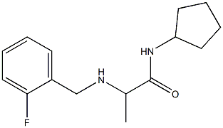 N-cyclopentyl-2-{[(2-fluorophenyl)methyl]amino}propanamide Struktur