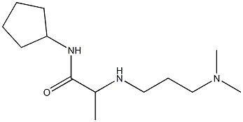 N-cyclopentyl-2-{[3-(dimethylamino)propyl]amino}propanamide Struktur