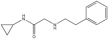 N-cyclopropyl-2-[(2-phenylethyl)amino]acetamide Struktur