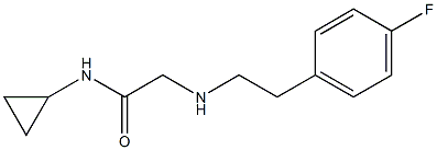 N-cyclopropyl-2-{[2-(4-fluorophenyl)ethyl]amino}acetamide Struktur