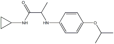 N-cyclopropyl-2-{[4-(propan-2-yloxy)phenyl]amino}propanamide Struktur