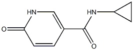 N-cyclopropyl-6-oxo-1,6-dihydropyridine-3-carboxamide Struktur