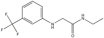 N-ethyl-2-{[3-(trifluoromethyl)phenyl]amino}acetamide Struktur