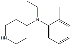 N-ethyl-N-(2-methylphenyl)piperidin-4-amine Struktur