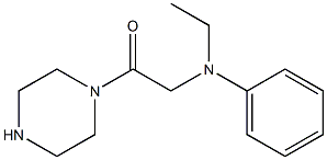 N-ethyl-N-(2-oxo-2-piperazin-1-ylethyl)-N-phenylamine Struktur