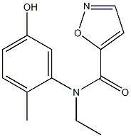 N-ethyl-N-(5-hydroxy-2-methylphenyl)-1,2-oxazole-5-carboxamide Struktur