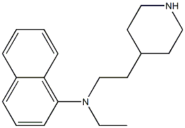 N-ethyl-N-[2-(piperidin-4-yl)ethyl]naphthalen-1-amine Struktur