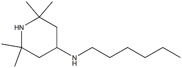 N-hexyl-2,2,6,6-tetramethylpiperidin-4-amine Struktur