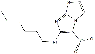 N-hexyl-5-nitroimidazo[2,1-b][1,3]thiazol-6-amine Struktur