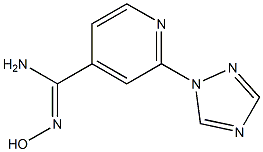 N'-hydroxy-2-(1H-1,2,4-triazol-1-yl)pyridine-4-carboximidamide Struktur