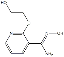 N'-hydroxy-2-(2-hydroxyethoxy)pyridine-3-carboximidamide Struktur