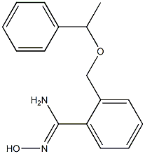 N'-hydroxy-2-[(1-phenylethoxy)methyl]benzenecarboximidamide Struktur