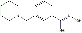 N'-hydroxy-3-(piperidin-1-ylmethyl)benzenecarboximidamide Struktur