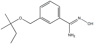 N'-hydroxy-3-{[(2-methylbutan-2-yl)oxy]methyl}benzene-1-carboximidamide Struktur