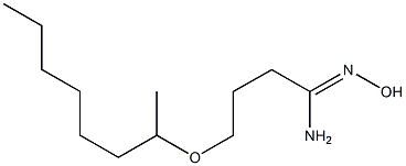 N'-hydroxy-4-(octan-2-yloxy)butanimidamide Struktur