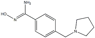 N'-hydroxy-4-(pyrrolidin-1-ylmethyl)benzenecarboximidamide Struktur