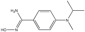 N'-hydroxy-4-[methyl(propan-2-yl)amino]benzene-1-carboximidamide Struktur