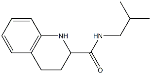 N-isobutyl-1,2,3,4-tetrahydroquinoline-2-carboxamide Struktur