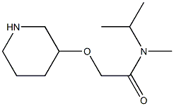 N-methyl-2-(piperidin-3-yloxy)-N-(propan-2-yl)acetamide Struktur