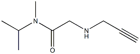 N-methyl-2-(prop-2-yn-1-ylamino)-N-(propan-2-yl)acetamide Struktur