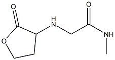 N-methyl-2-[(2-oxooxolan-3-yl)amino]acetamide Struktur