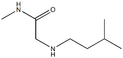 N-methyl-2-[(3-methylbutyl)amino]acetamide Struktur