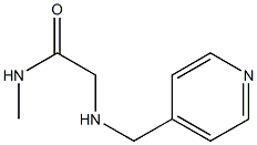 N-methyl-2-[(pyridin-4-ylmethyl)amino]acetamide Struktur