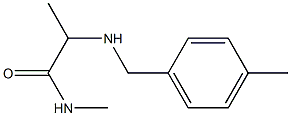 N-methyl-2-{[(4-methylphenyl)methyl]amino}propanamide Struktur