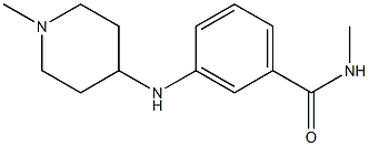 N-methyl-3-[(1-methylpiperidin-4-yl)amino]benzamide Struktur