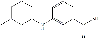 N-methyl-3-[(3-methylcyclohexyl)amino]benzamide Struktur