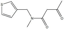 N-methyl-3-oxo-N-(thiophen-3-ylmethyl)butanamide Struktur