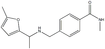 N-methyl-4-({[1-(5-methylfuran-2-yl)ethyl]amino}methyl)benzamide Struktur