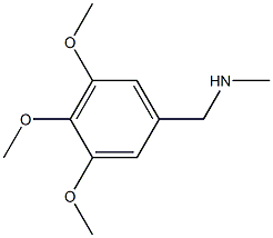 N-methyl-N-(3,4,5-trimethoxybenzyl)amine Struktur