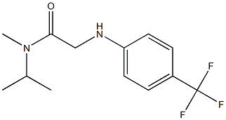 N-methyl-N-(propan-2-yl)-2-{[4-(trifluoromethyl)phenyl]amino}acetamide Struktur